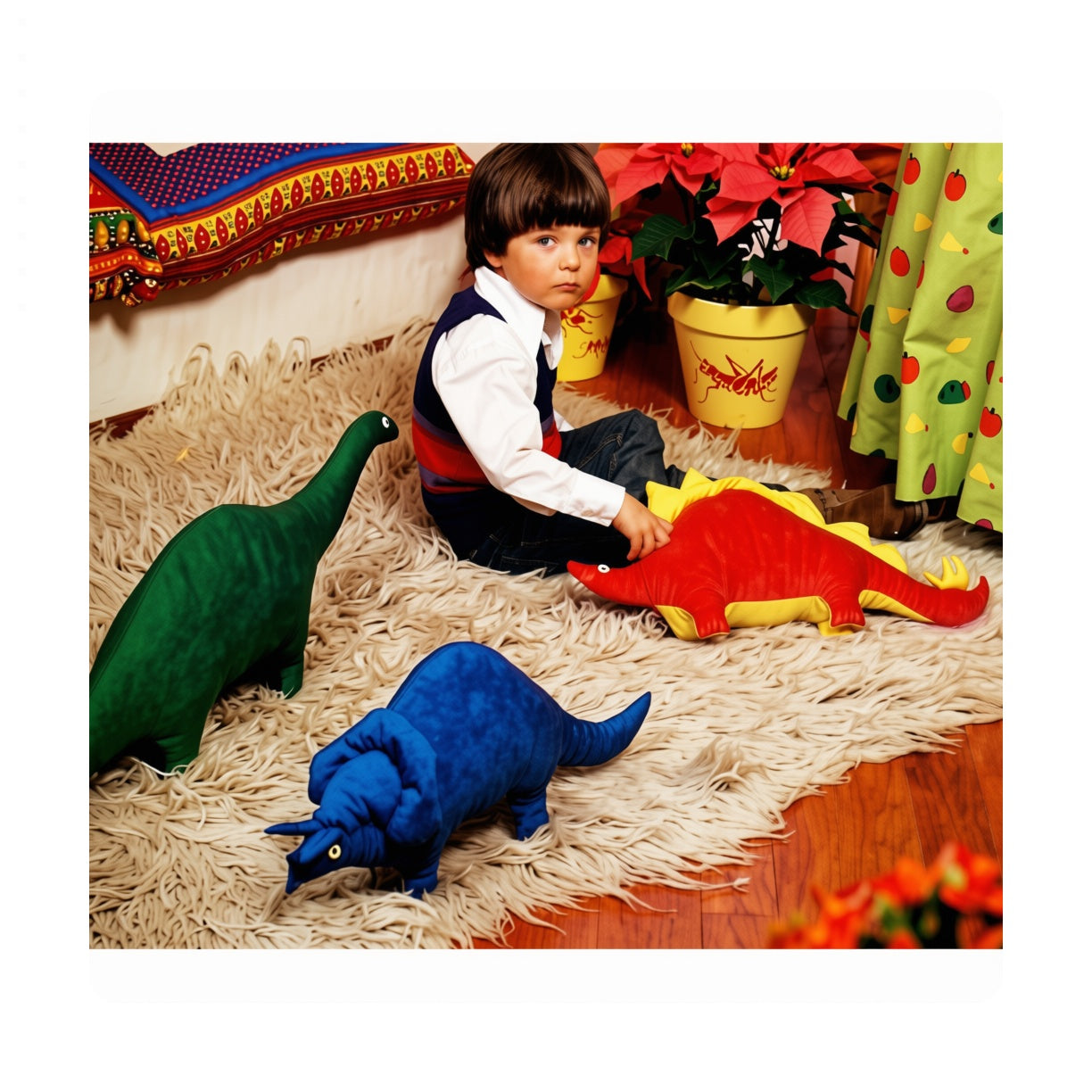 Vintage Sewing Pattern Large and Small Fabric Dinosaurs Soft Sculpture Toy Dolls PDF Instant Digital Download 2 Ft - 6 Ft Three Designs
