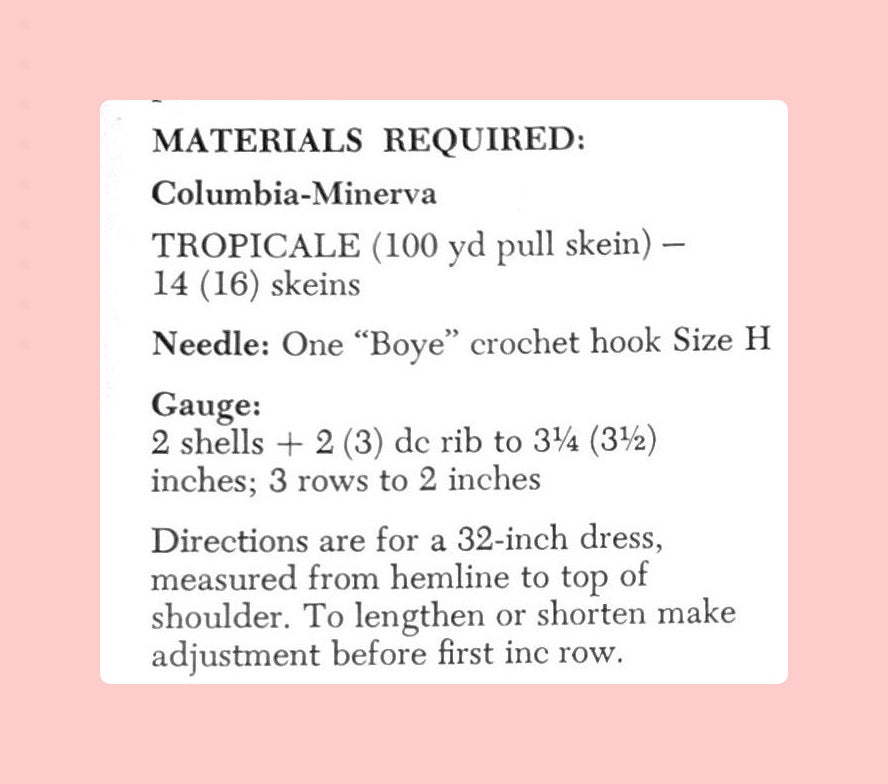 Vintage Crochet Pattern Womens 70s Mod Summer Dresses PDF Instant Digital Download Retro Swing Dress Feather Fan Dress 4 Ply