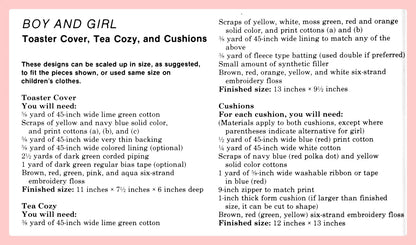 Vintage Sewing Pattern Sunbonnet Sue Overall Sam Kitchen Toaster Cover Tea Cozy Cushions PDF Instant Digital Download
