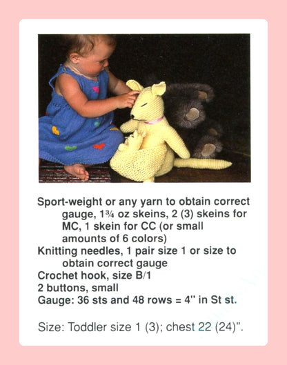 Vintage Knitting Pattern Toddlers Girls Summer Dress Jacquard Hearts PDF Instant Digital Download Sleeveless Sundress 12m- 3 yrs 5 Ply