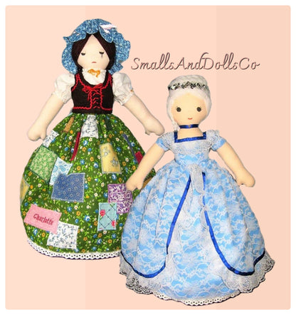 Vintage Sewing Pattern 18" Fabric Cinderella Topsy Turvy Doll 1975 PDF Instant Digital Download Retro Toy Fairytale Dolly Rags to Riches