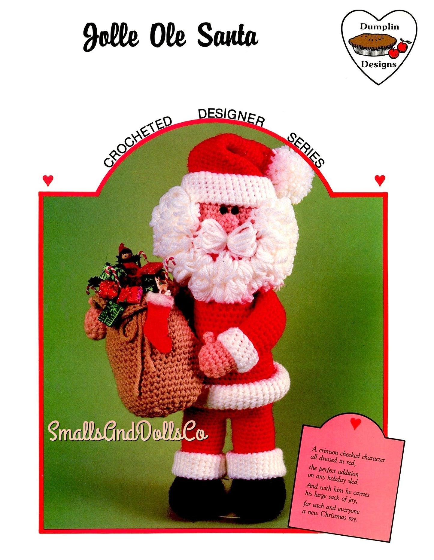 Vintage Christmas Crochet Pattern 14" Santa and Mrs Claus Soft Toy Dolls Amigurumi PDF Instant Download Plush Stuffed Holiday Dollys 4 Ply