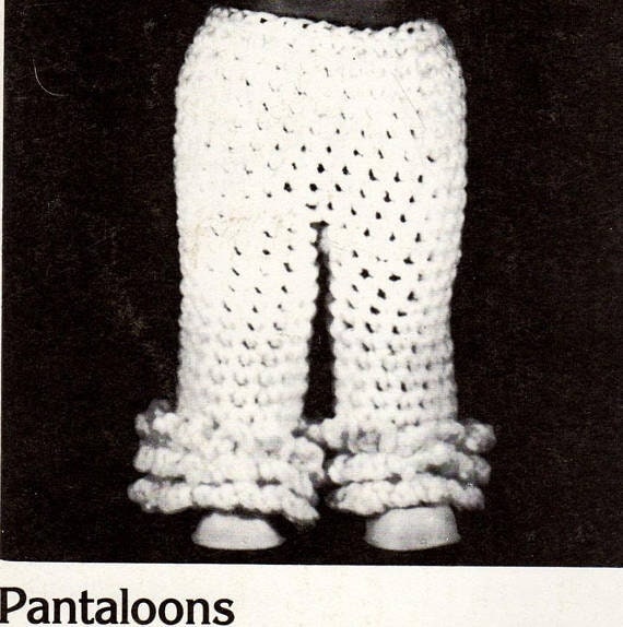 Vintage Crochet Pattern Southern Belle or Little Bo Peep Outfit for 13 Inch Bed Dolls Dress Hat Staff PDF Instant Digital Download 10 Ply