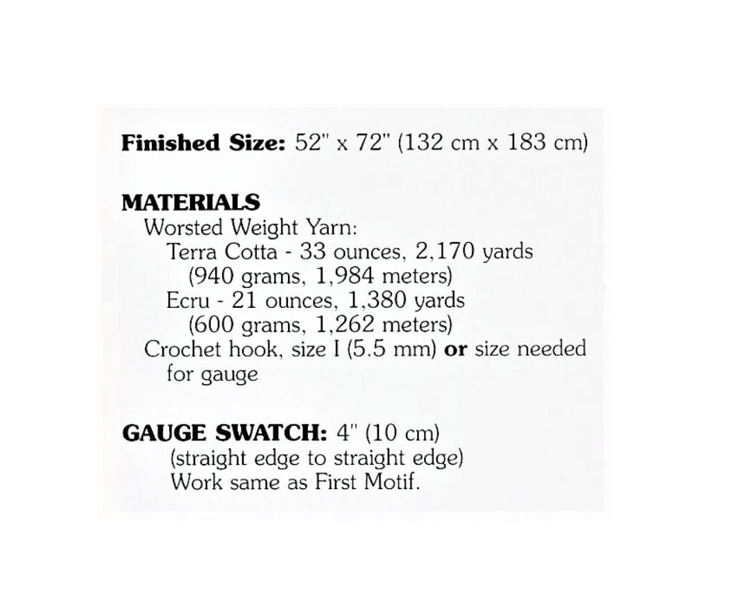 Vintage Crochet Pattern Pretty Petals Lacy Flower Afghan PDF Instant Digital Download Hexagon Floral Motifs Blanket 10 Ply