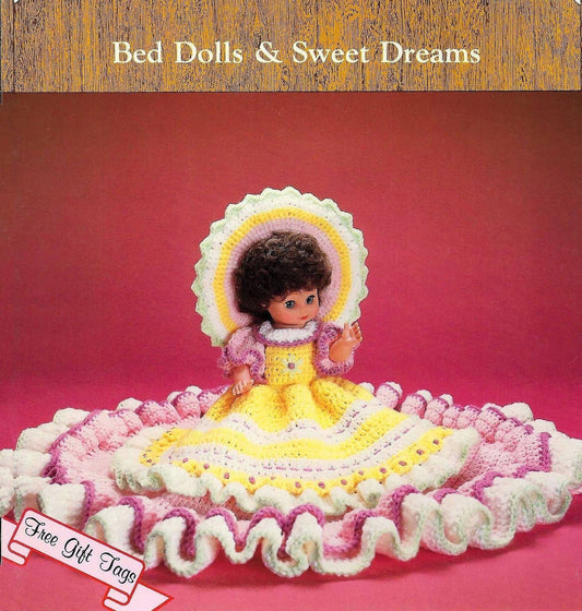 Vintage Crochet Pattern Charlotte Bed Doll Dress Outfit for 13-14" Dolls PDF Instant Digital Download Sweet Dreams Dumplin Designs