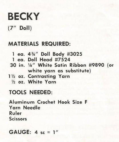 Vintage Crochet Patterns 10" Baby in a Blanket Dolls and Clothes for 7" Dolls PDF Instant Digital Download Retro Blanket Baby Dolls