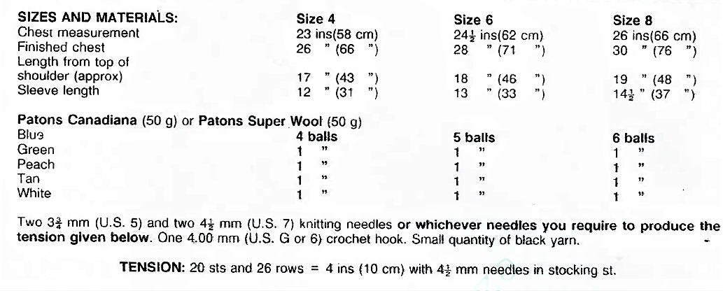 Vintage Knitting Pattern Kids Childs Knit Giraffe Pullover Sweater Jumper PDF Instant Digital Download Zoo Safari Animal 4-8 Years 10 Ply