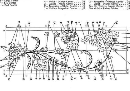 Vintage Crochet Flower Fountain Squares Afghan Pattern PDF Instant Digital Download Lilies Wildflower Floral Spray Bedspread 10 Ply