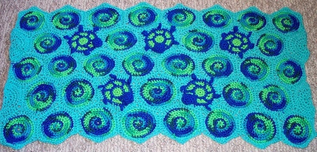 Vintage Crochet Turtle Afghan Pattern PDF Instant Digital Download Tortoise Flower Floral Motifs Animal Afghan Lapghan Blanket 10 Ply