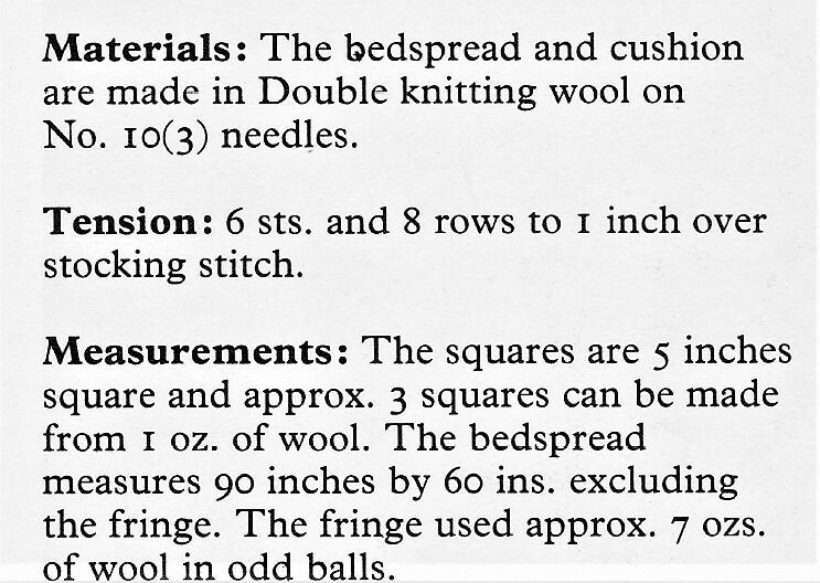 Vintage Knitting Pattern Large Patchwork Squares Sampler Afghan Blanket and Cushion PDF Instant Digital Download DK 8 Ply