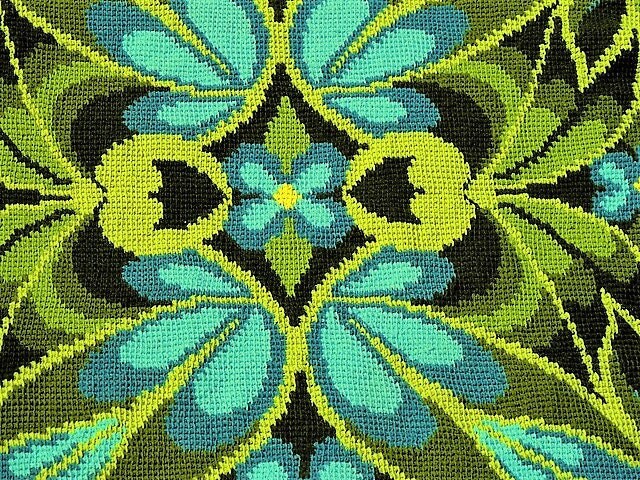 Vintage Crochet Pattern Butterfly Wing Afghan PDF Instant Digital Download Boho Mod Flower Design Tunisian Stitch 49x63 10 Ply