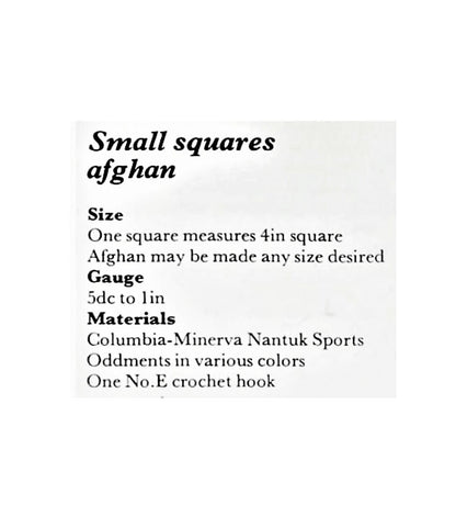 Vintage Crochet Pattern Ribbed Patchwork Squares Afghan Quick Easy Blanket PDF Instant Digital Download 5 Ply Scrap Yarn