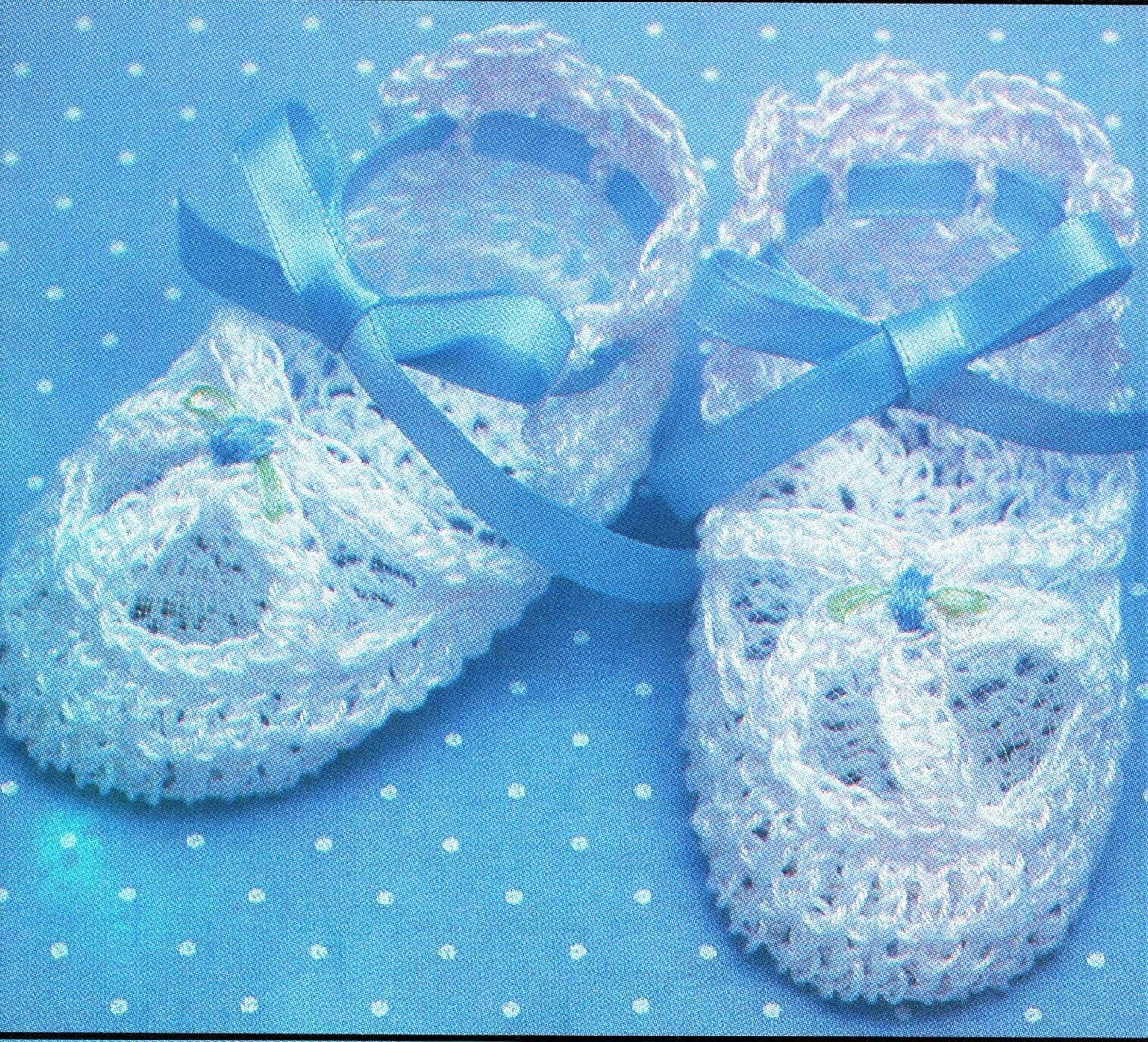 Vintage Crochet Pattern Baby Girl Booties Lace Ribbon Frilly Heirloom Bootees PDF Instant Digital Download Openwork Cotton Sandals Shoes