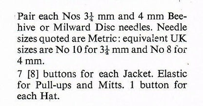 Vintage Knitting Pattern Baby Loop & Bobble Stitch Cardigan Jackets Hats Legging Mitts Sets PDF Instant Digital Download 0-12m