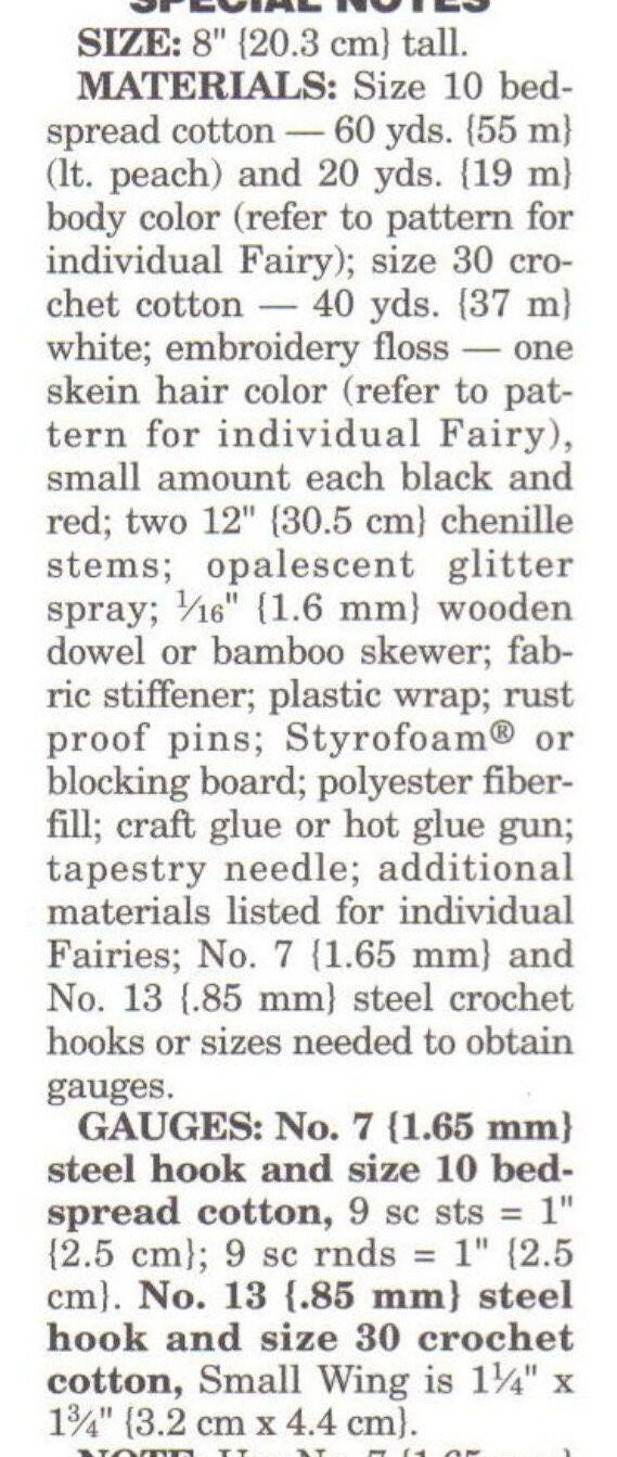 Vintage Crochet Patterns Fairy Amigurumi Dolls PDF Instant Digital Download Star Sun Cloud Moon Rainbow Fairies Thread Crochet Cotton 8"