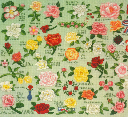 Vintage Cross Stitch Patterns Roses Rose Variety Motifs PDF Instant Digital Download Embroidery Mini Rose Flower 44 Designs