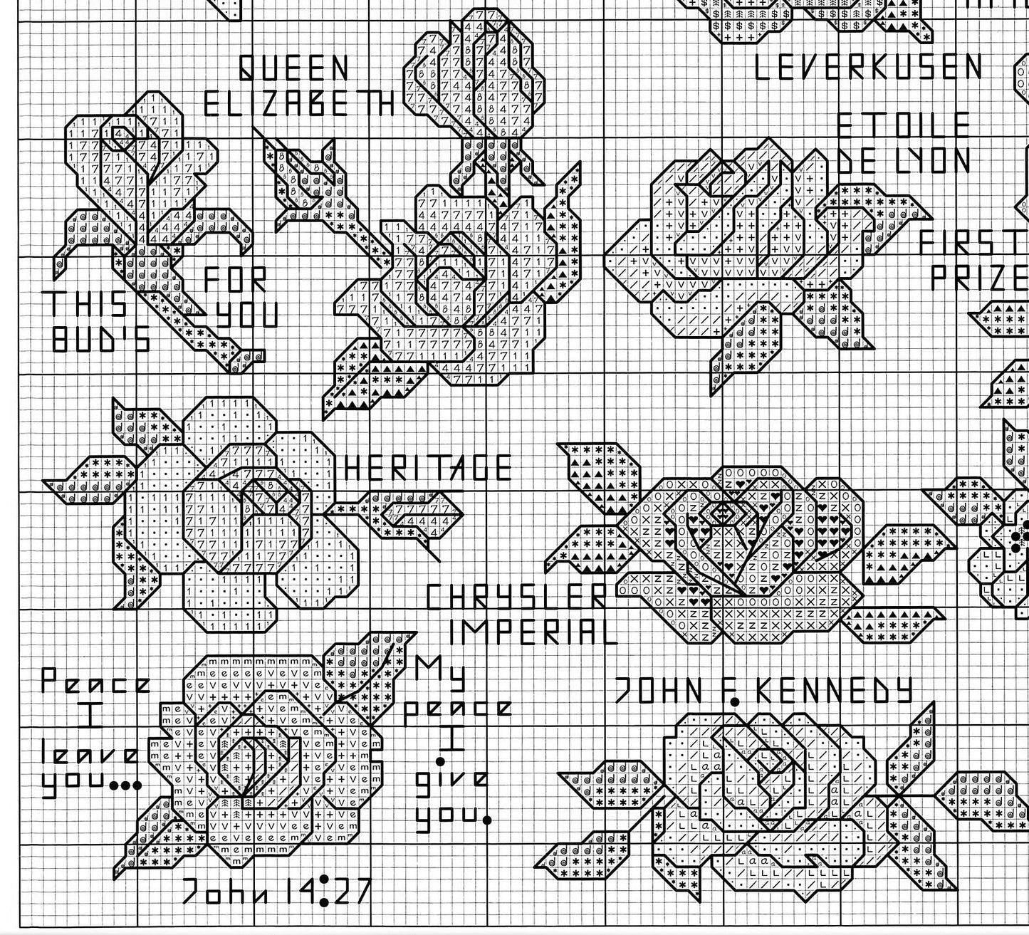 Vintage Cross Stitch Patterns Roses Rose Variety Motifs PDF Instant Digital Download Embroidery Mini Rose Flower 44 Designs