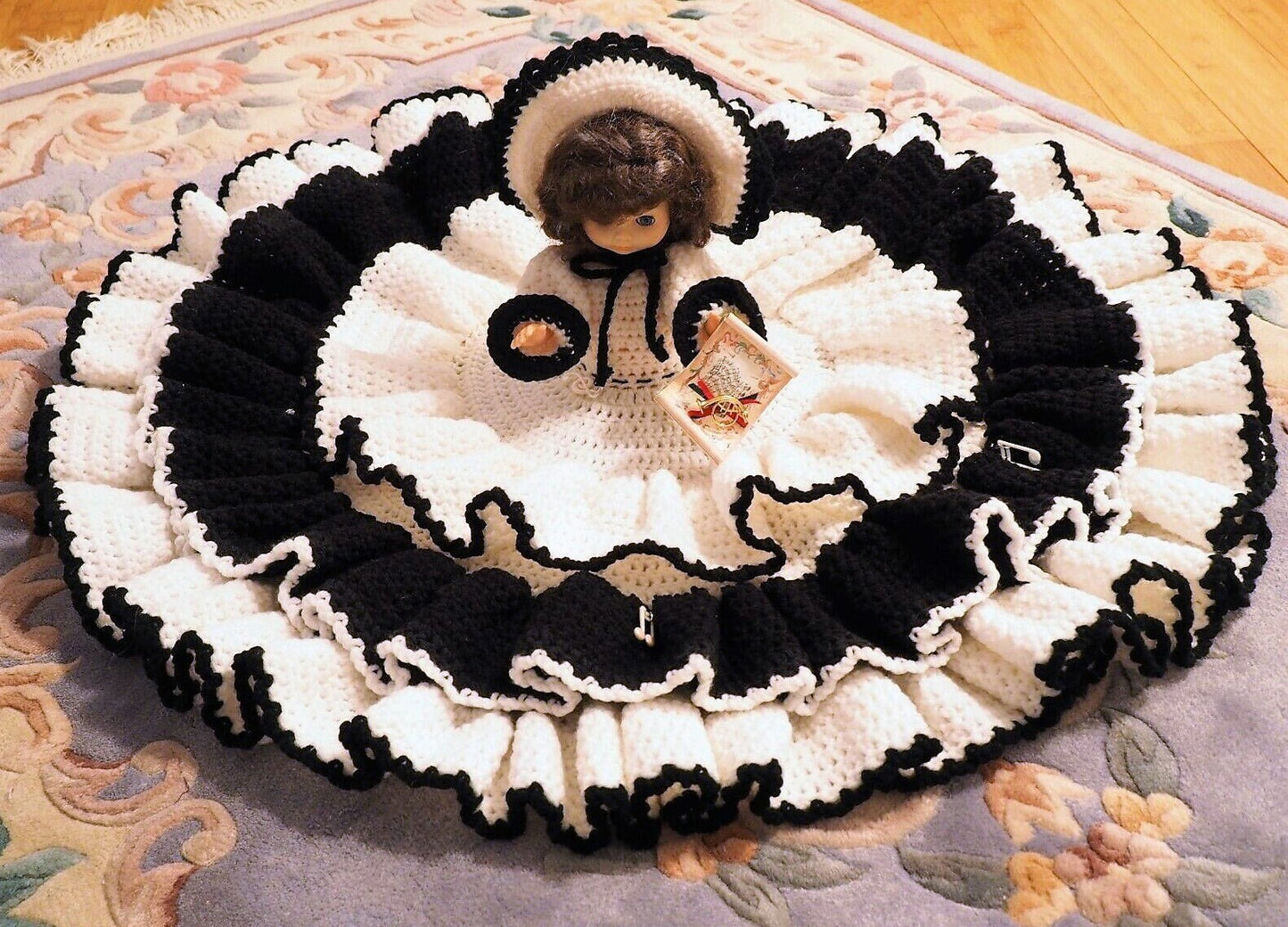 Vintage Crochet Pattern 13" Libby Bed Doll Ruffled Dress Hat Outfit PDF Instant Digital Download Sweet Dreams Dumplin Designs 10 Ply