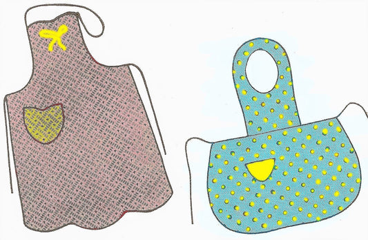 Vintage Sewing Pattern Womens Classic Smock Style Tea Aprons 3 Styles PDF Instant Digital Download Oilcloth Cotton Retro 1940s