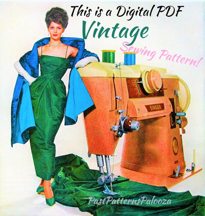 Vintage Sewing Pattern Womens Scalloped Gored Maxi Skirt PDF Instant Digital Download Retro Flared 70s Skirt Boho Hippie Gypsy Chic 1975