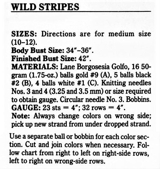 Vintage Knitting Pattern Womens Wild Stripes Zebra Sweater PDF Instant Digital Download Retro Animal Motif Pullover Jumper DK