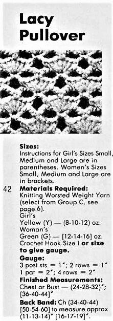 Vintage Crochet Pattern Womens Girls Lacy Shell Stitch Pullover Sweater PDF Instant Digital Download Long Sleeve Jumper 10 Ply