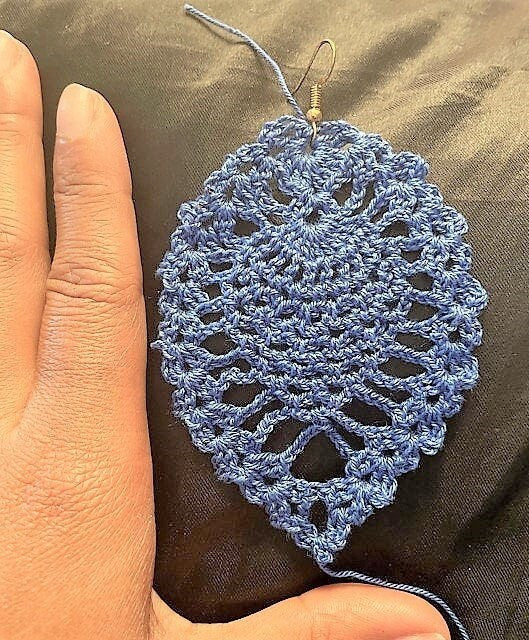 Vintage Crochet Pattern 4" Pretty Pineapple Lace Earrings PDF Instant Digital Download Crocheted Dangle Jewelry Easy Beginners