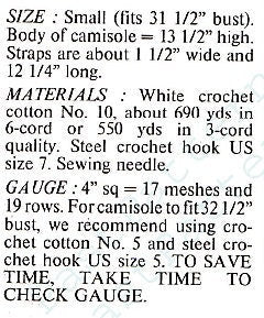 Vintage Crochet Pattern Filet Lace Camisole Top Retro Lacy Cotton Butterfly Cami PDF Instant Digital Download 80s Glam Girl