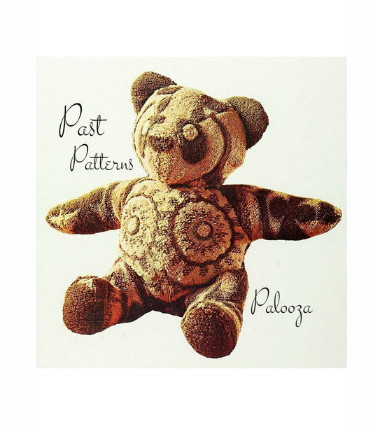 Vintage Sewing Pattern 30" Jacquard Bath Towel Teddy Bear PDF Instant Digital Download Retro Soft Stuffed Animal Toy
