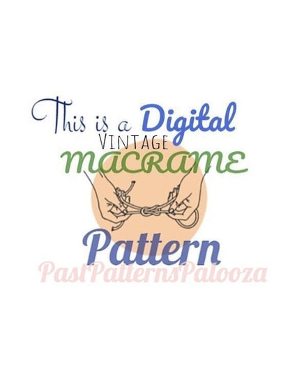 Vintage Macrame Patterns Macramé Gold Book PDF Instant Digital Download 15 Projects 1977 Pot Plant Hangers Holders Wall Hanging Owl Purse