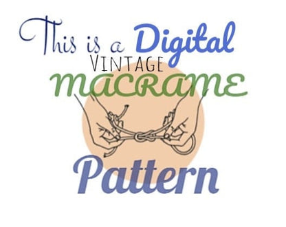 Vintage Macrame Start to Finish Patterns PDF Instant Digital Download Beginners Instructions Sampler Jewelry Handbag Projects Basic Knots