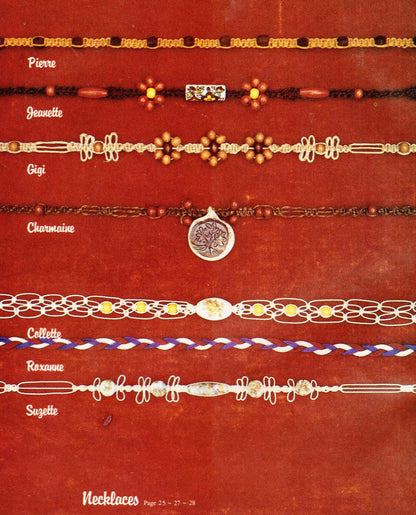 Vintage Macrame Elegance II Patterns Book PDF Instant Digital Download 26 Projects 1970s Wall Art Necklaces Pot Hanger Owls Knotwork Book 2