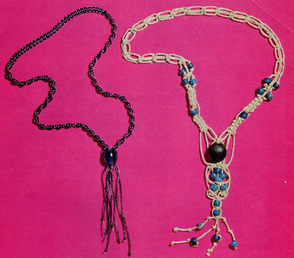 Vintage Macrame Start to Finish Patterns PDF Instant Digital Download Beginners Instructions Sampler Jewelry Handbag Projects Basic Knots