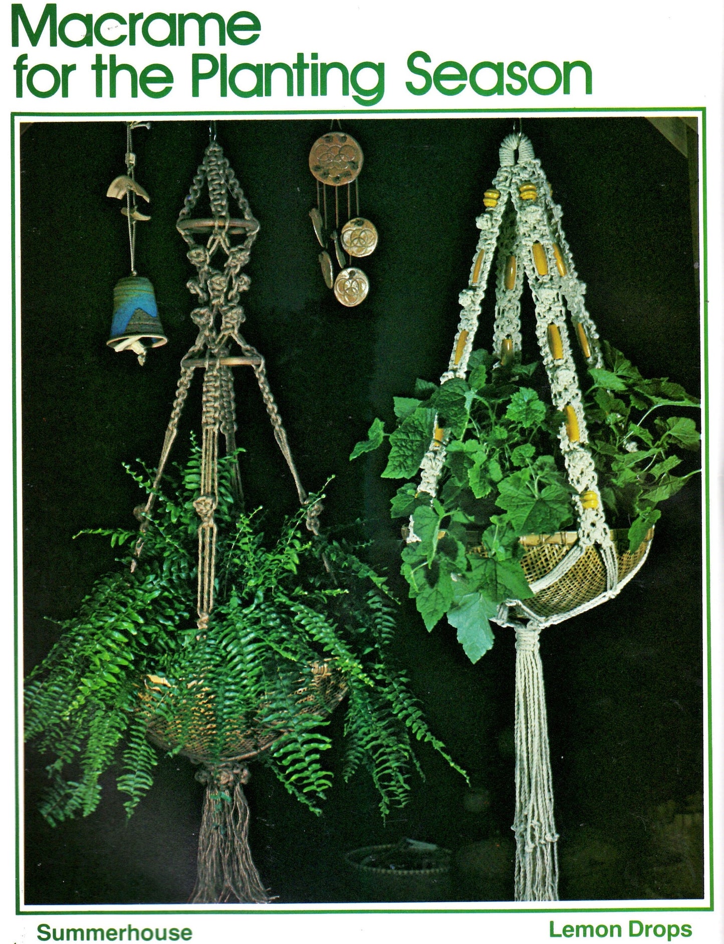 Vintage Macrame For All Seasons Vol III Pattern Book PDF Instant Digital Download 55 Retro Projects 70s Boho Hangings Pot Holders Belts