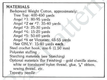 Vintage Crochet Patterns Cotton Thread 9 Lace Victorian Christmas Angel Ornaments Centerpieces Tree Topper PDF Instant Digital Download