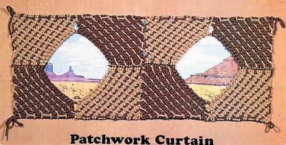 Vintage Macrame Patterns for Travel Retro Car Curtain Shades For Vans RVs Hippie Window Covers Sun Shades PDF Instant Digital Download