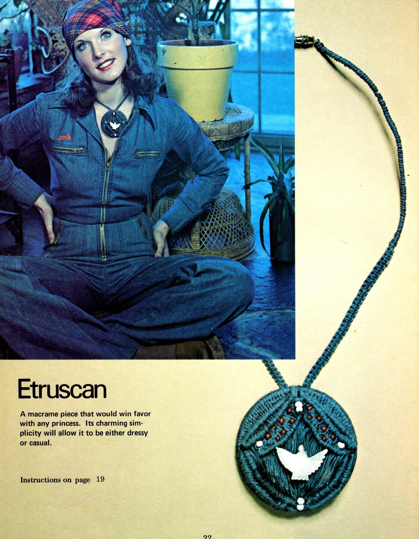 Vintage 14K Macrame Jewelry Patterns PDF Instant Download Retro 70s Hippie Boho Necklaces Earrings Bracelets Knotting Beading Instructions