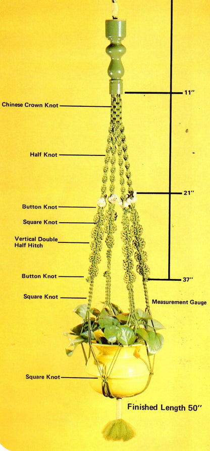 Vintage Easily Done Macrame Using New Fibers Patterns Book Retro 1970s PDF Instant Download Plant Hangers Owl Hangings How To Instructions