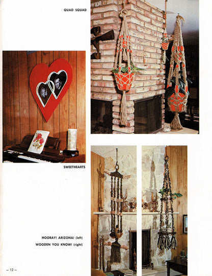 Vintage Macrame Patterns Knotting Matters Retro 1970s PDF Instant Digital Download Plant Pot Holders Wall Hangings Curtain 16 Projects