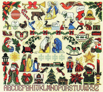 Vintage Cross Stitch Patterns Mini Christmas Motifs PDF Instant Digital Download Embroidery 59 Cute Holiday Designs A1