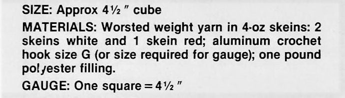 Vintage Crochet Pattern Large 4" Pair of Dice PDF Instant Digital Download Game Night Room Gambling Novelty Granny Square Amigurumi 10 Ply