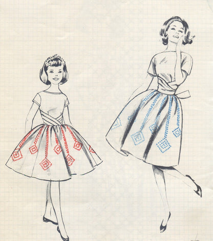 Vintage Cross Stitch Patterns Designs for Ginghams c. 1961 Printable PDF Instant Digital Download 15 Retro Embroidery Designs Fabric Borders