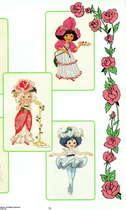 Vintage Rose Petal Place Counted Cross Stitch Patterns PDF Collection 18 Designs by Gloria & Pat Instant Download 1984