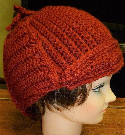 Vintage Crochet Pattern Deer Stalker Sherlock Holmes Hat Hunter Cap with Earflaps Instant Digital Download Deerstalker Hat 10 Ply