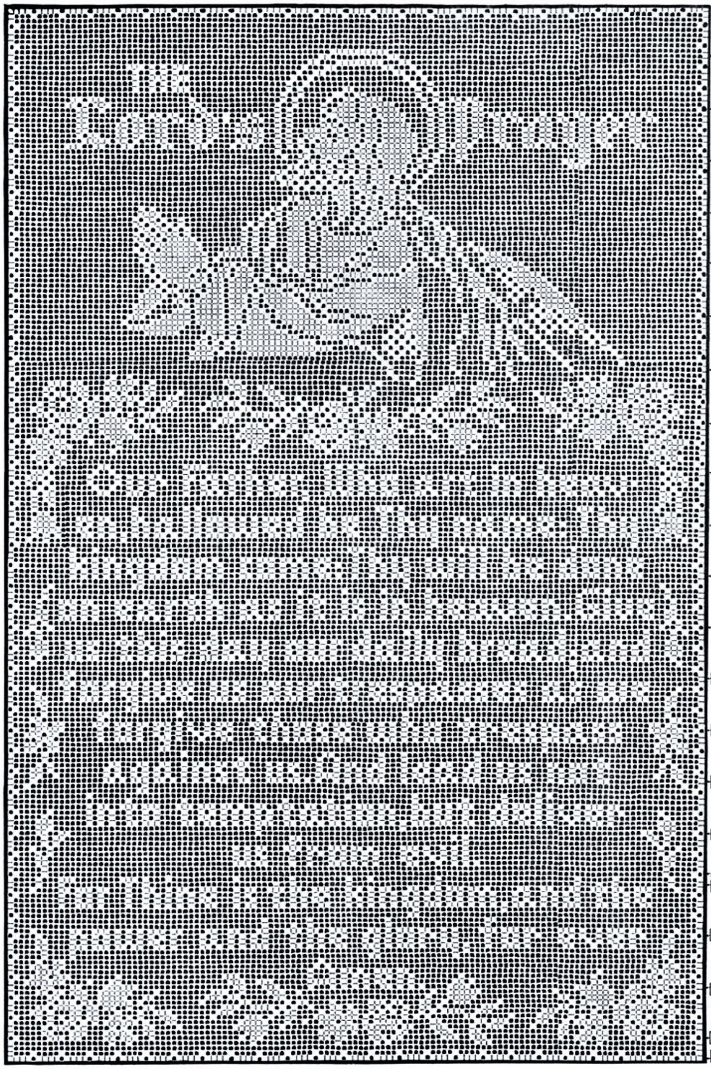Vintage Filet Crochet Pattern The Lords Prayer Panel or Wall Hanging PDF Instant Digital Download Our Father Prayer Two Versions