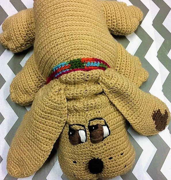Vintage Crochet Pattern Large 18" Pound Puppies , Clothing and Accessories PDF Instant Digital Download Puppy Dog Amigurumi Soft Toys 4 Ply