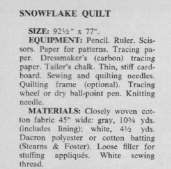 Vintage Sewing Pattern Snowflake Bed Quilt Instant Digital Download Appliqued Snowflakes 4 Designs Sewn Winter Theme Bedspread 92x77