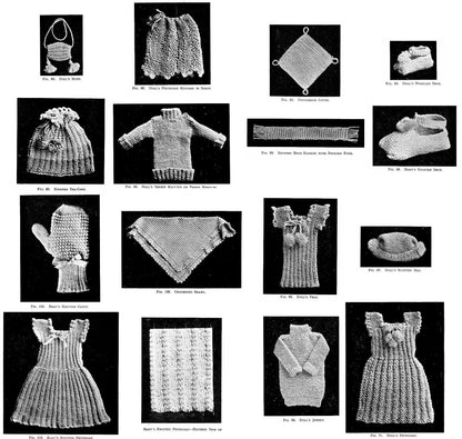 Vintage Knitting Crochet Patterns 1915 Knitting Without Specimens PDF Instant Digital Download Antique Book Ellen P Claydon Teaching Manual