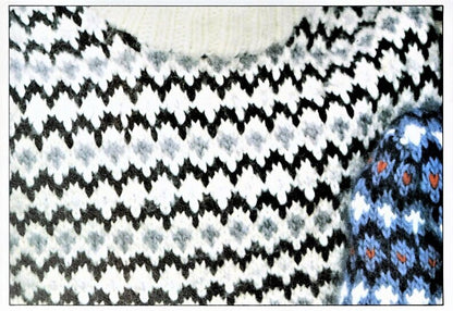 Vintage Knitting Pattern Classic Family Fair Isle Sweaters Traditional Chunky Knit PDF Instant Digital Download Pullover Jumpers 12 Ply