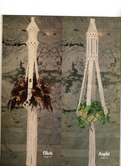Vintage Macrame Elegance III Patterns Book PDF Instant Digital Download 25 Projects 1970s Wall Art Pot Hangers Curtains Nursery Knotwork